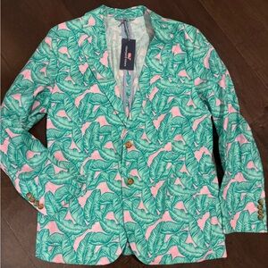 Vineyard Vines Banana Leaves Blazer 42R